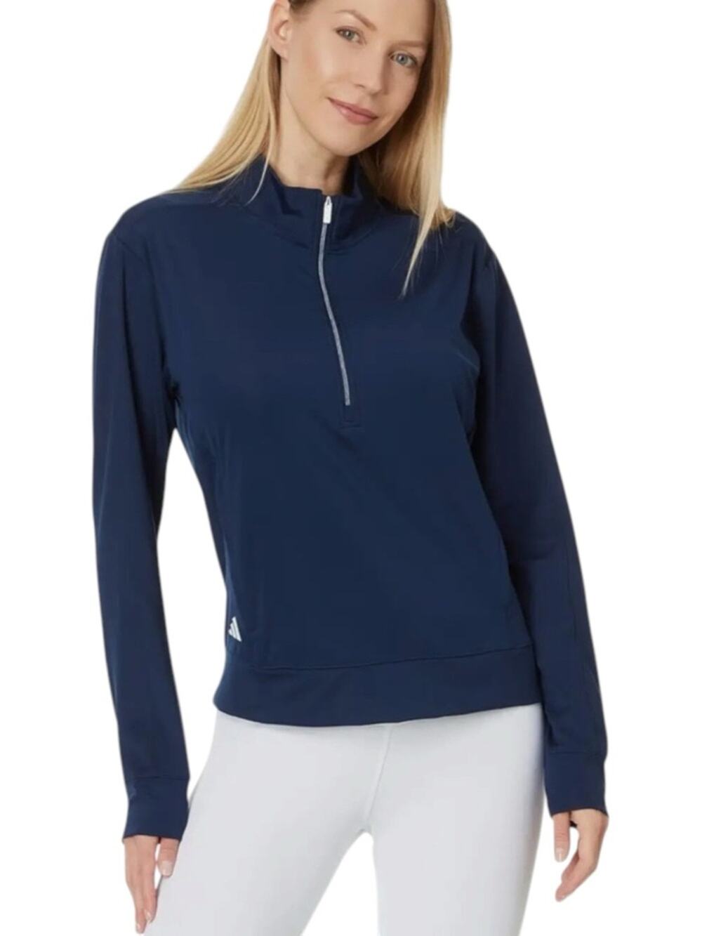 Adidas Ultimate365 Half-Zip Layering Top Golf Collegiate Navy M NWT